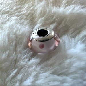 Pandora Pink Murano Glass Charm